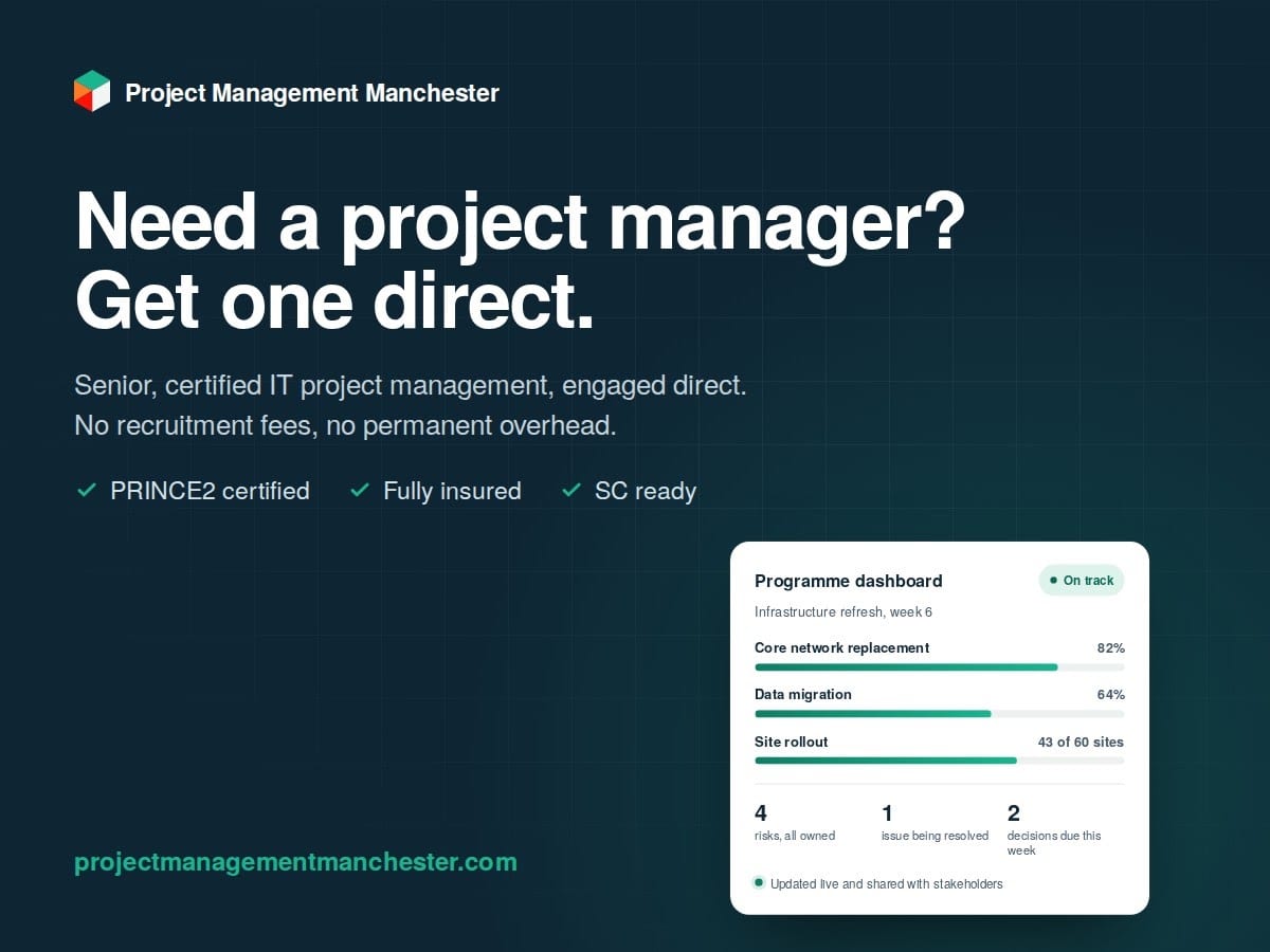 Project Management Manchester delivery consulting and leadership office